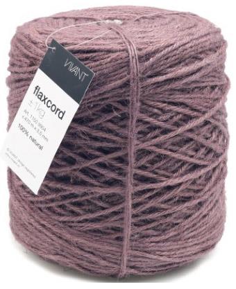 Kordel Flaxcord 3,5 mm auf Spule ca. 1 kg Farbe 37 lavendel