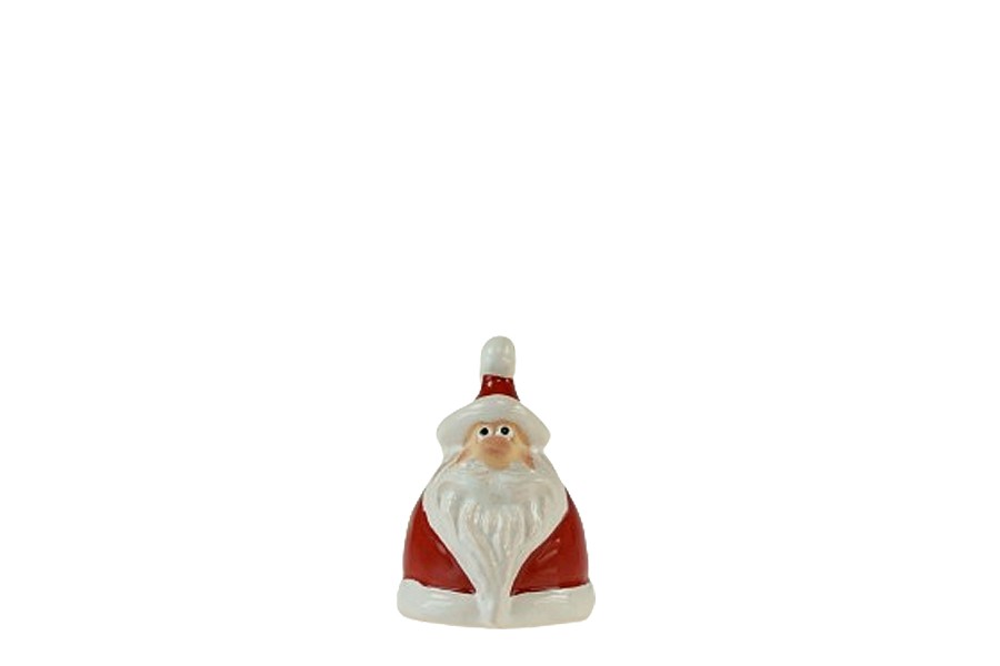 Weihnachtsmann Keramikrot 4,5x4,3x6,4cm