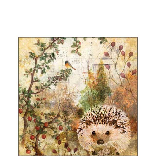 Serviette 25x25 cm Igel