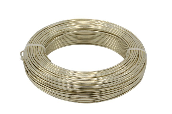 Aluminium-Draht 2,0 60m/500 gr. champagner NETTO