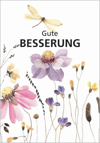 Minikarten Gute Besserung 7,5x5 cm