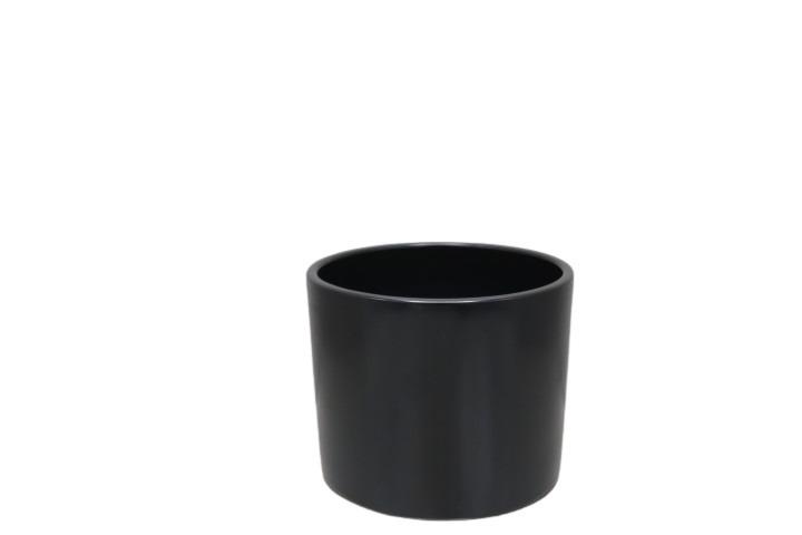 Keramikübertopf 15cm schwarz-matt Serie 411 NETTO
