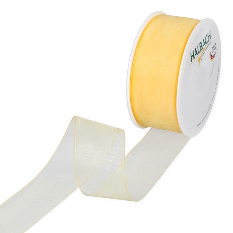 Organza 40mm o.Dr. gelb912