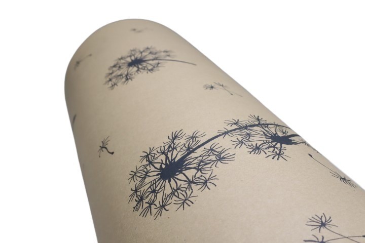 Blumenseide 75cm 9kg, Pusteblume grau/naturbraun NETTO