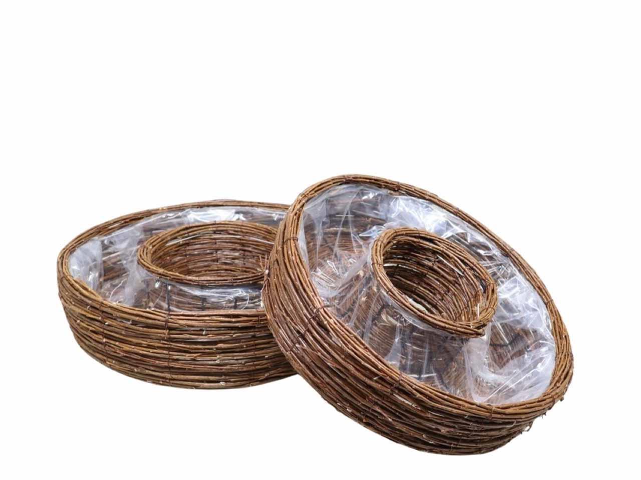 Pflanzring Set/2 Weide natur D38/30cm