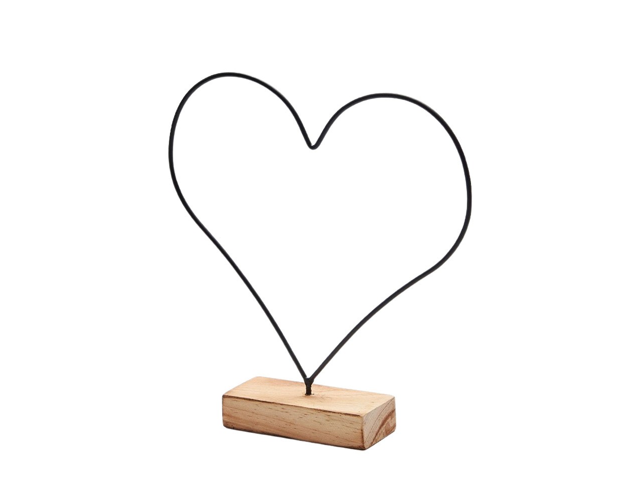 Stehendes Herz "LOVE" schwarz 34cm