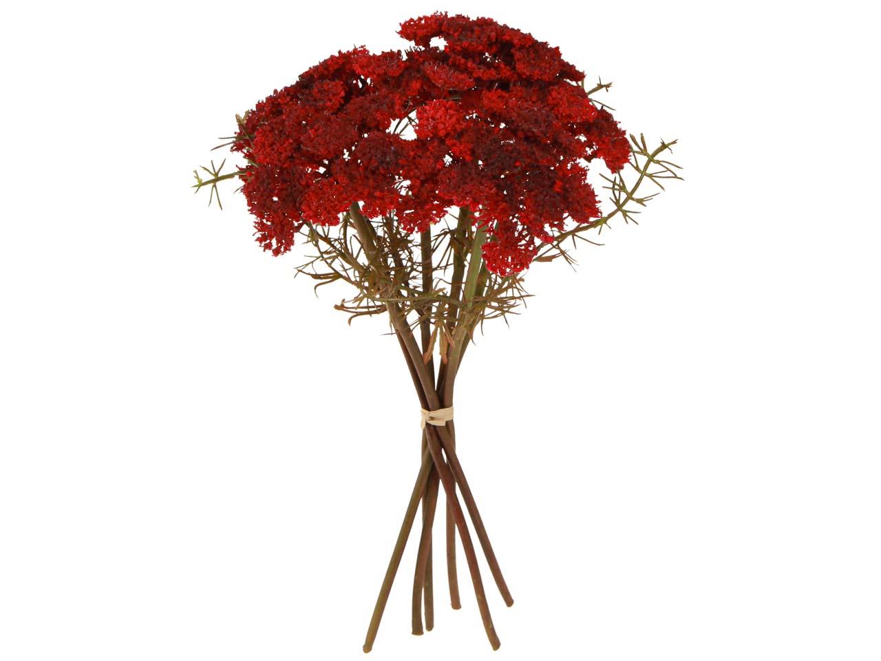 Schafgarbenpick 6 Blüten bordeaux L30cm