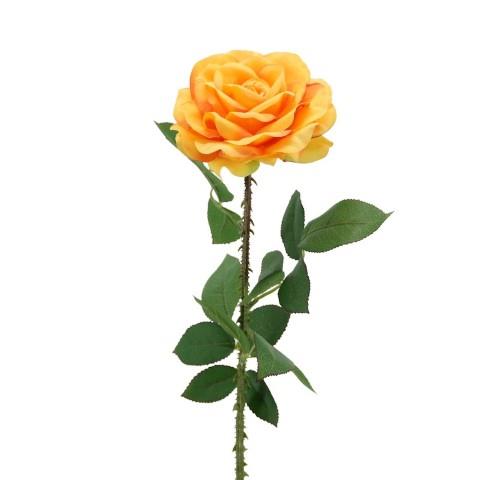 Rose einfach 71 cm orange-gelb NETTO