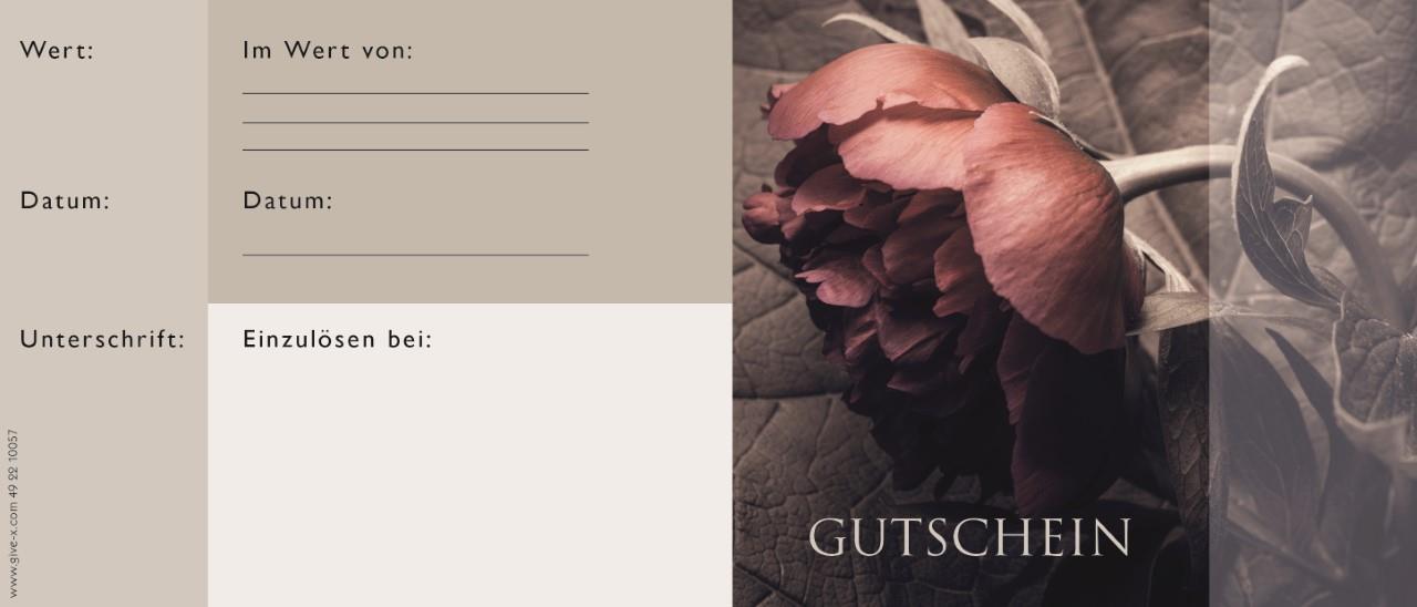 Gutscheine Cheque Gutschein 24,5x10,5 cm