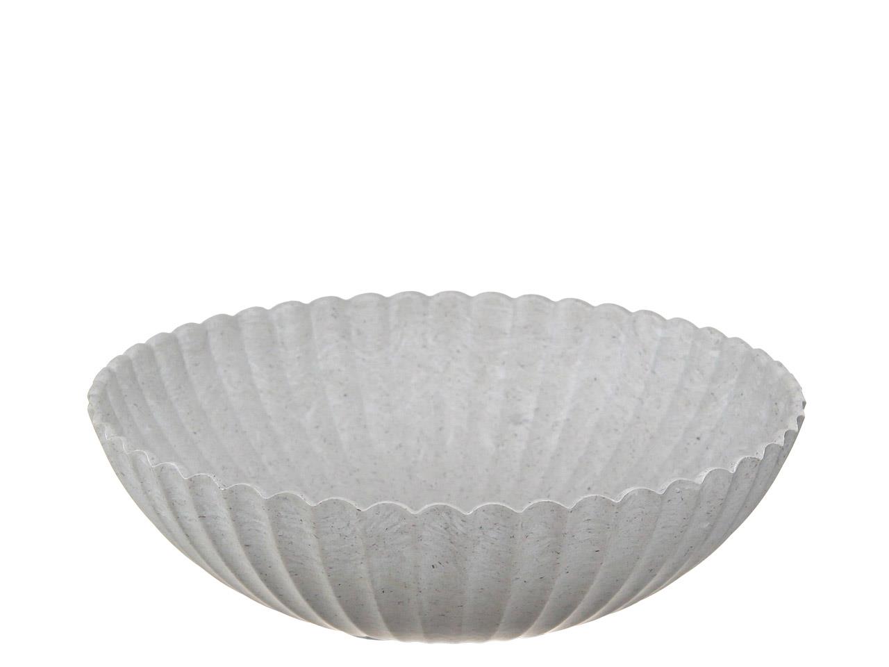 Schale Rille KARA beige Plastik D28cm