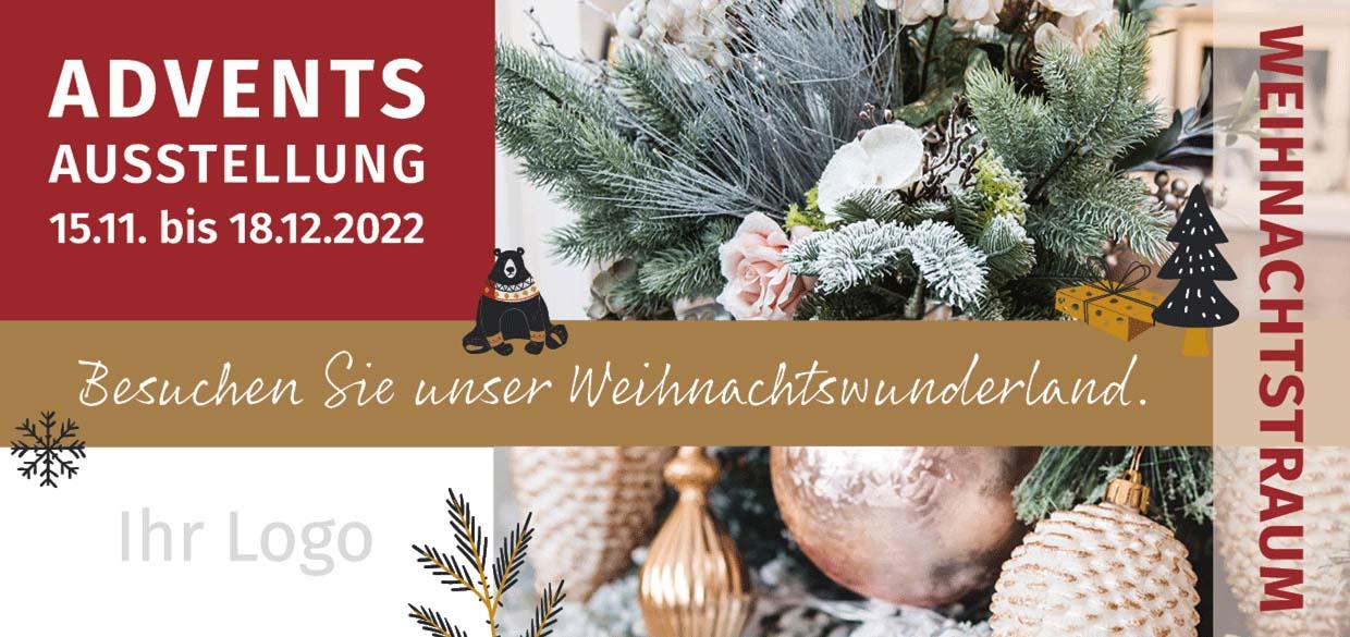 ekaflor Advent DIN lang Flyer inkl. Druck (1000Stk)