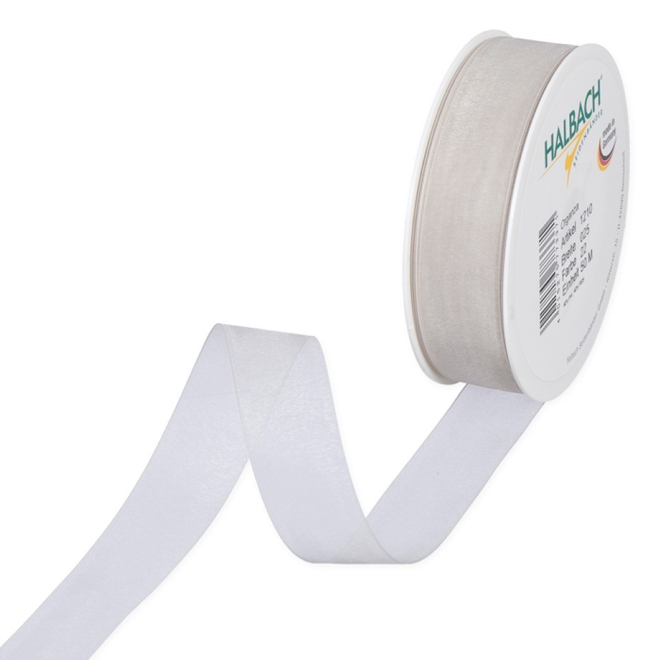 Organza 25mm o.Dr. hellgrau22