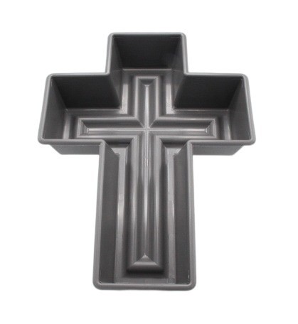 Pflanzkreuz Silenzio(Rondino) 30cm anthrazit NETTO