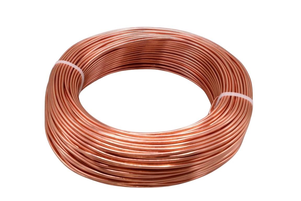 Aluminium-Draht 2,0 60m/500 gr. kupfer NETTO