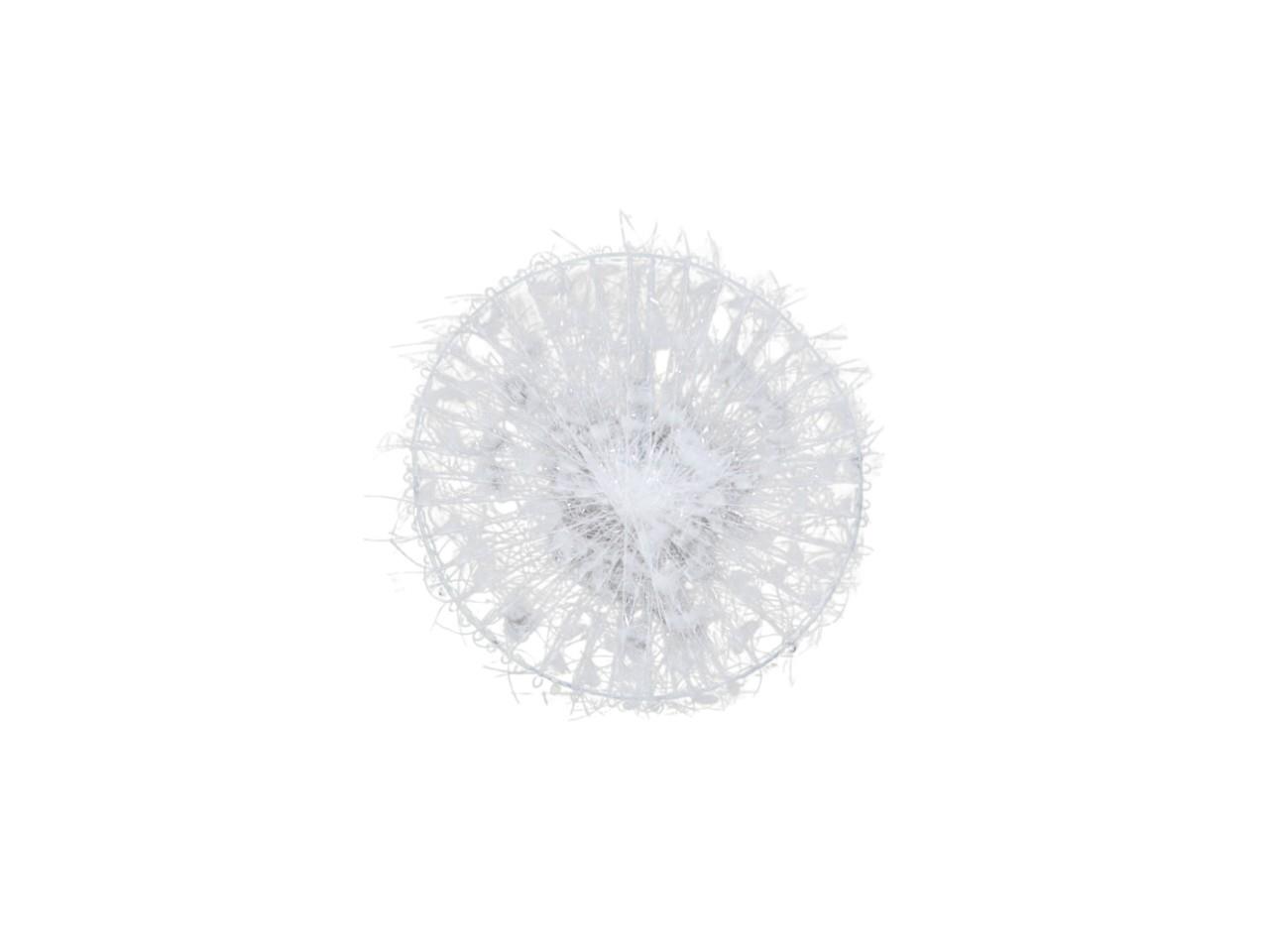 Scheibe Schneeweiß Metall&Stoff weiß D20cm