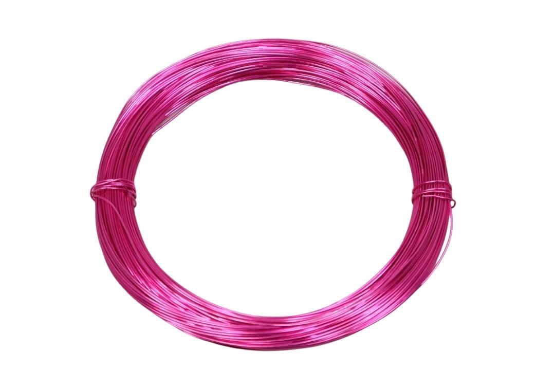 Aluminium-Draht 1,0mm 60m, pink