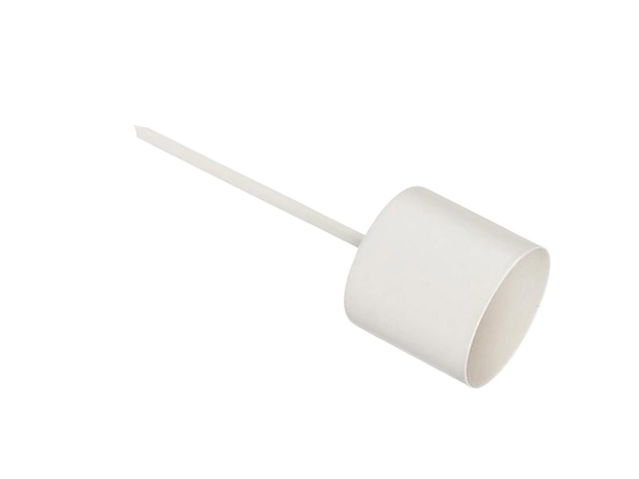 Stabkerzenhalter Metall creme matt D3,5 H4cm Pin 7cm