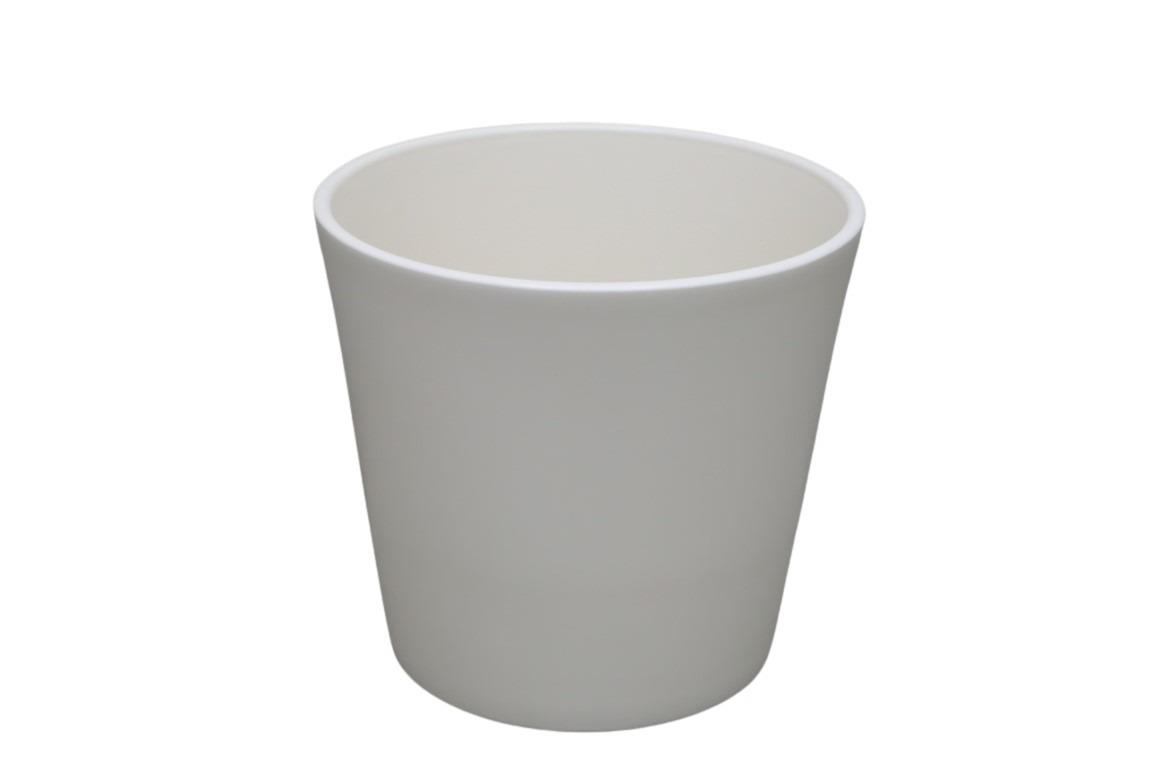 Keramikübertopf Serie 440 14cm creme matt