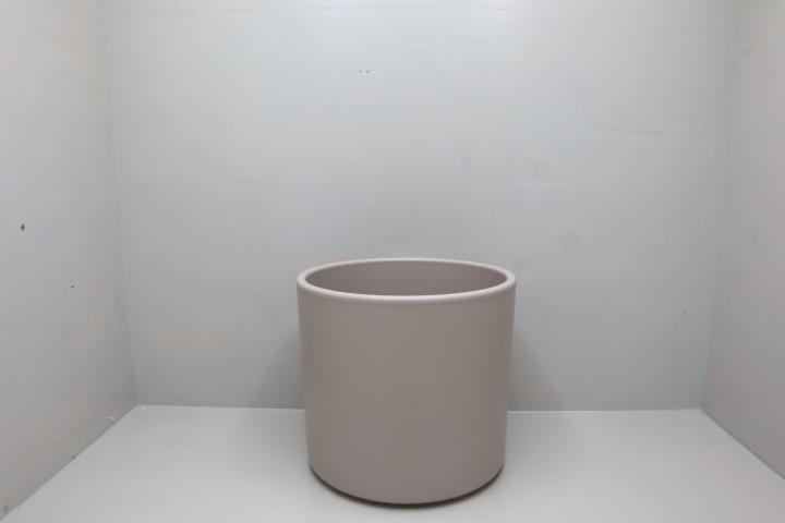 Keramikübertopf 11cm steingrau-matt Serie 411