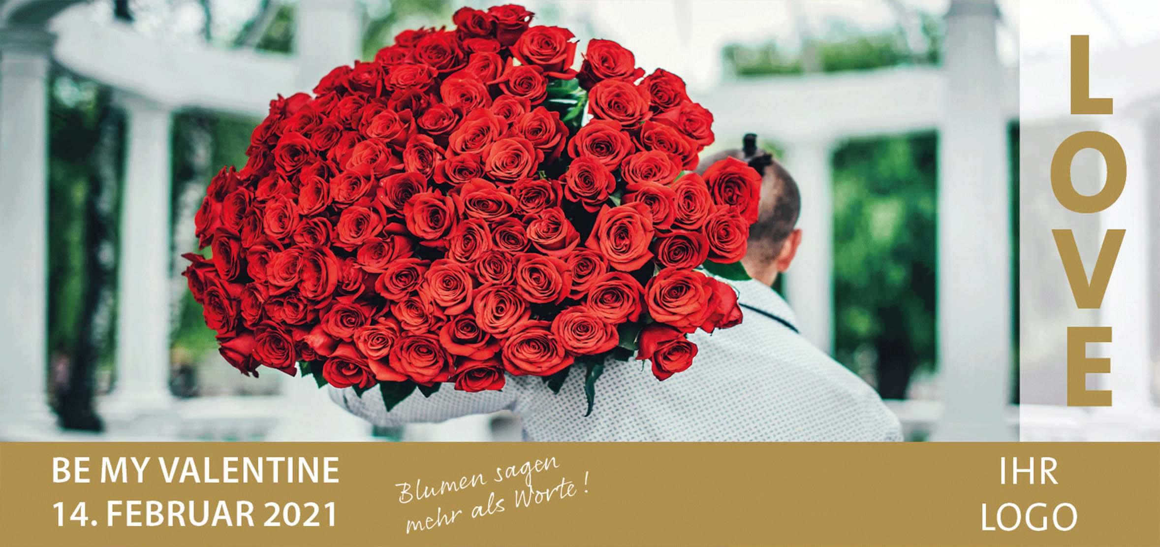ekaflor Valentinstag DIN lang Flyer 2 inkl. Druck (1000Stk)