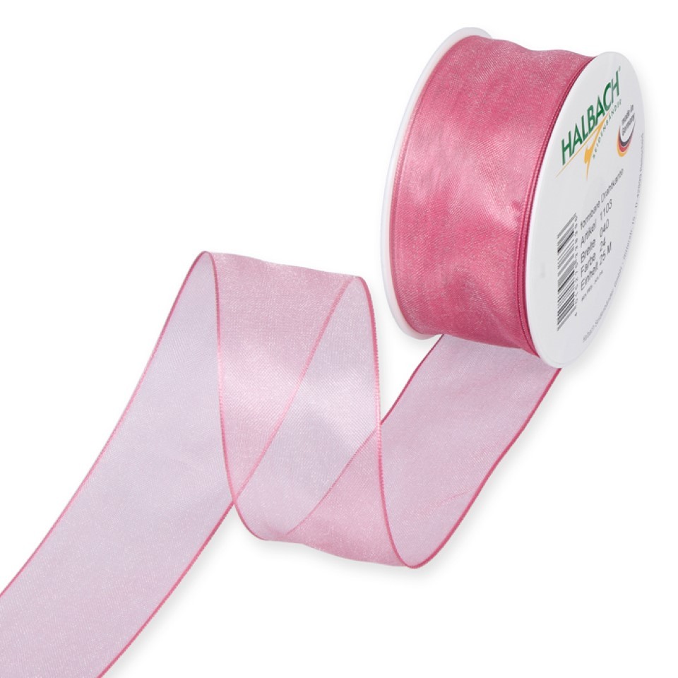 Organza m.Draht 40mm flamingo24
