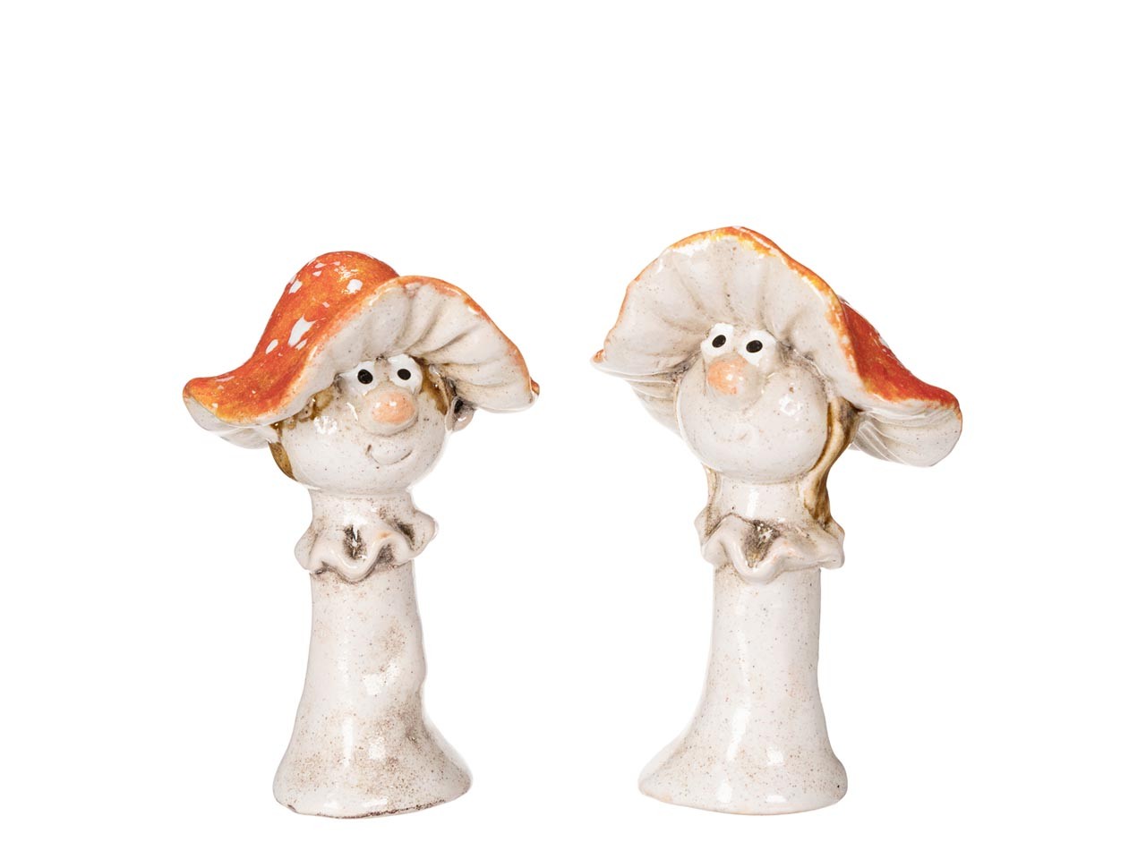 Aufsteller Pilz mit Gesicht Keramik H8,2cm