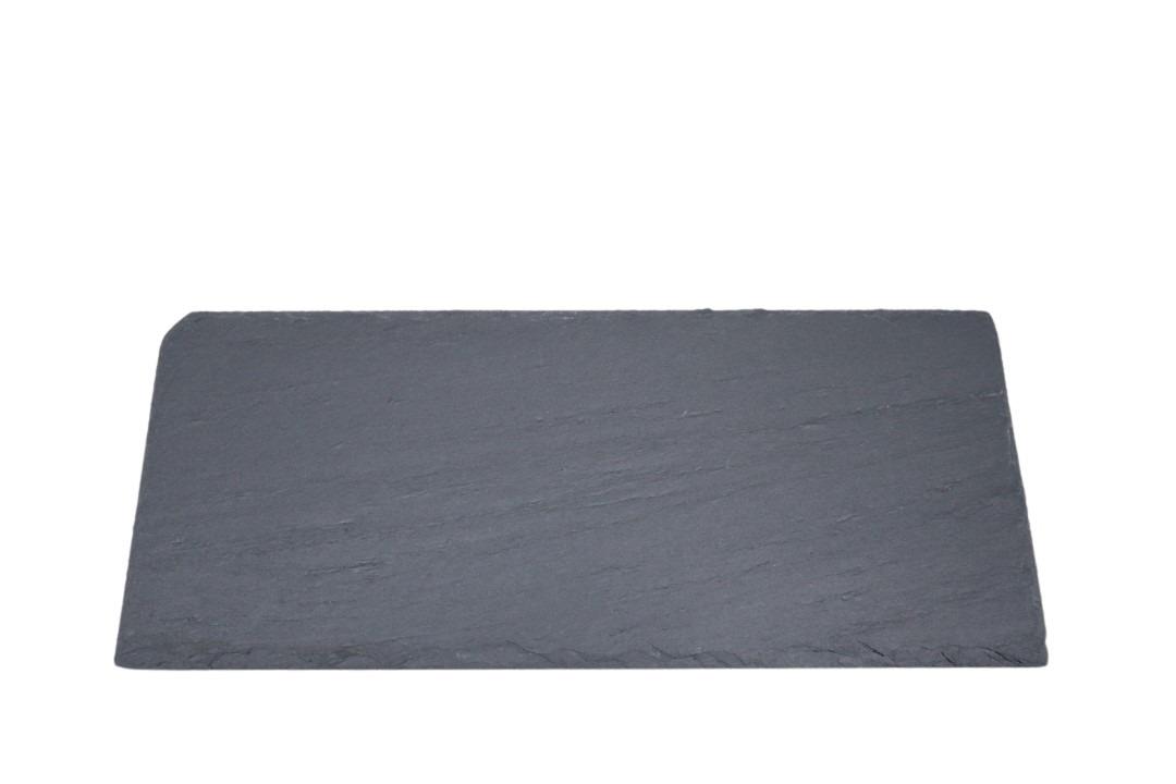 Schieferplatte Rechteck schwarz L35x15cm