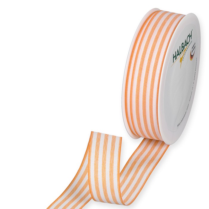 Streifenbändchen 24 mm 25 Meter orange 68