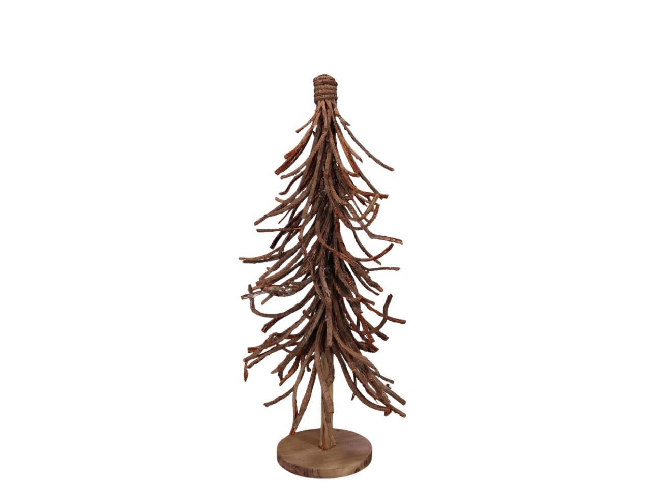Tannenbaum Weide/Rinde Holz natur H58cm