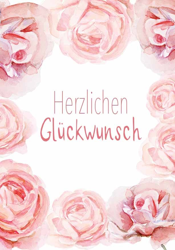 Minikarten Herzlichen Glückwunsch 7,5x5 cm