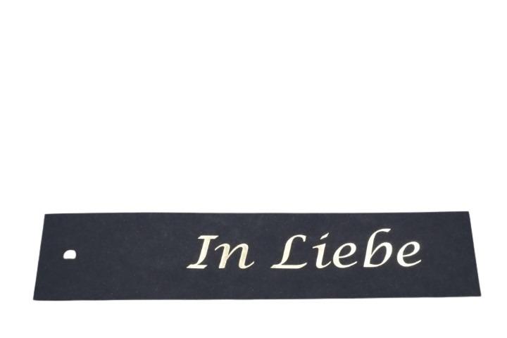 Trauer Anhänger "In Liebe" 4,5x20cm