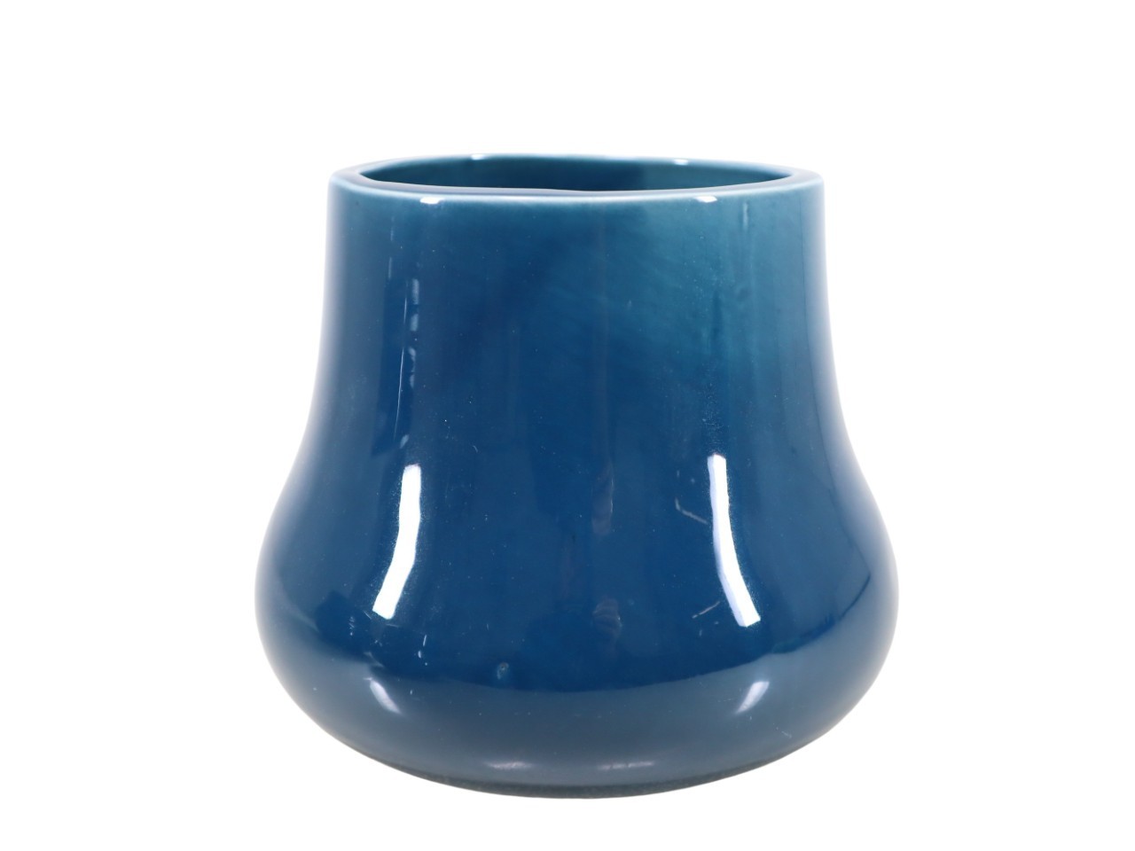 Übertopf Keramik blau D18cm