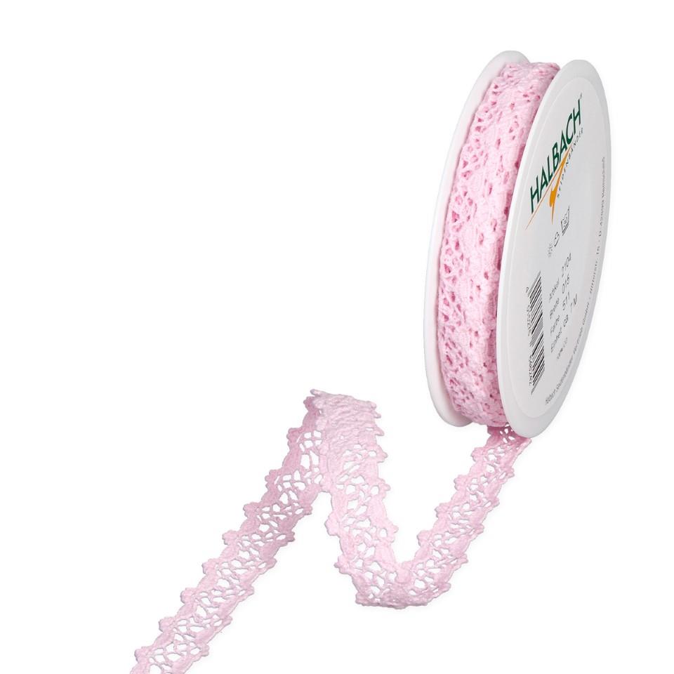 Häkelspitze 15 mm 7 Meter pale rose 511