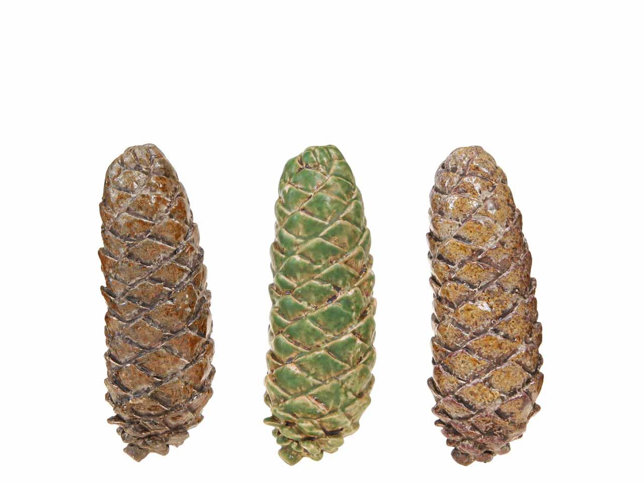 Tannenzapfen 3f.sort herbstlich H14cm