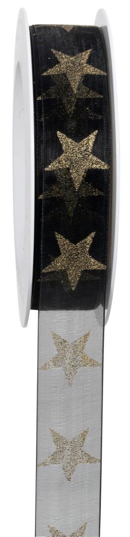 Band Sternenfall 25 mm 18 Meter dunkelgrün 59