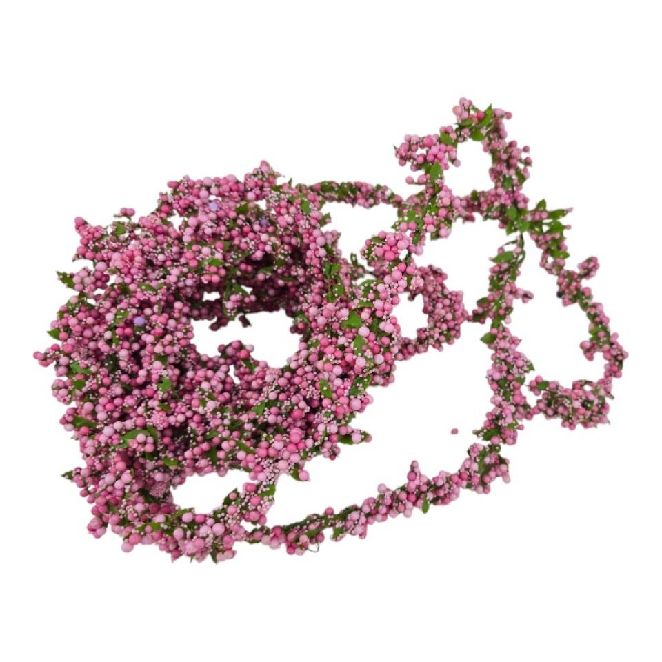 Beerengirlande rosa L3,80mtr.