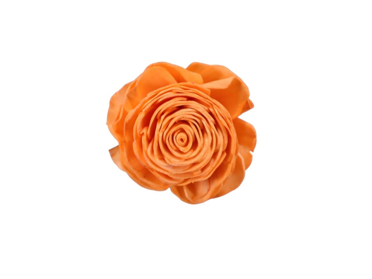 Rose Sola am Draht D8cm sonnengelb