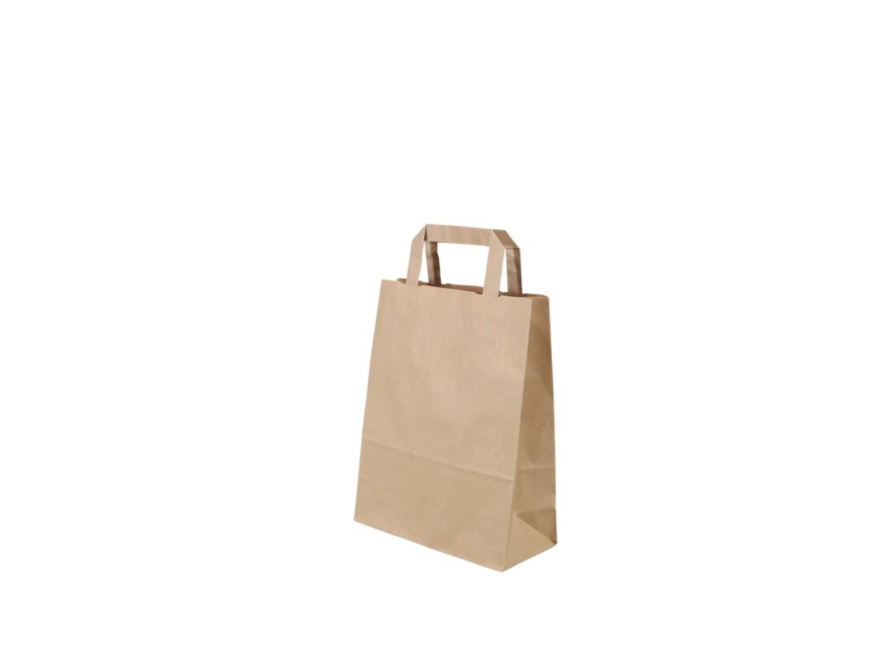 Papiertragetaschen 220x100x280 braun NETTO