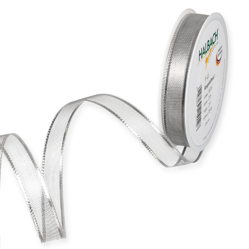 Band transparent 15 mm 25 Meter silber 211
