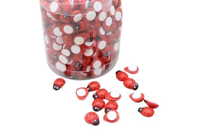 Käfer D1,5cm Holz m. Klebepin (360Stück á 0,035Cent)