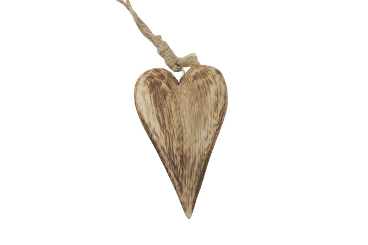 Herzhänger Woodi klein natur  11x6x1 cm