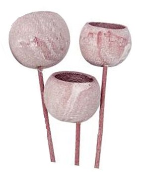 Bell Cup altrosa frosted gestielt