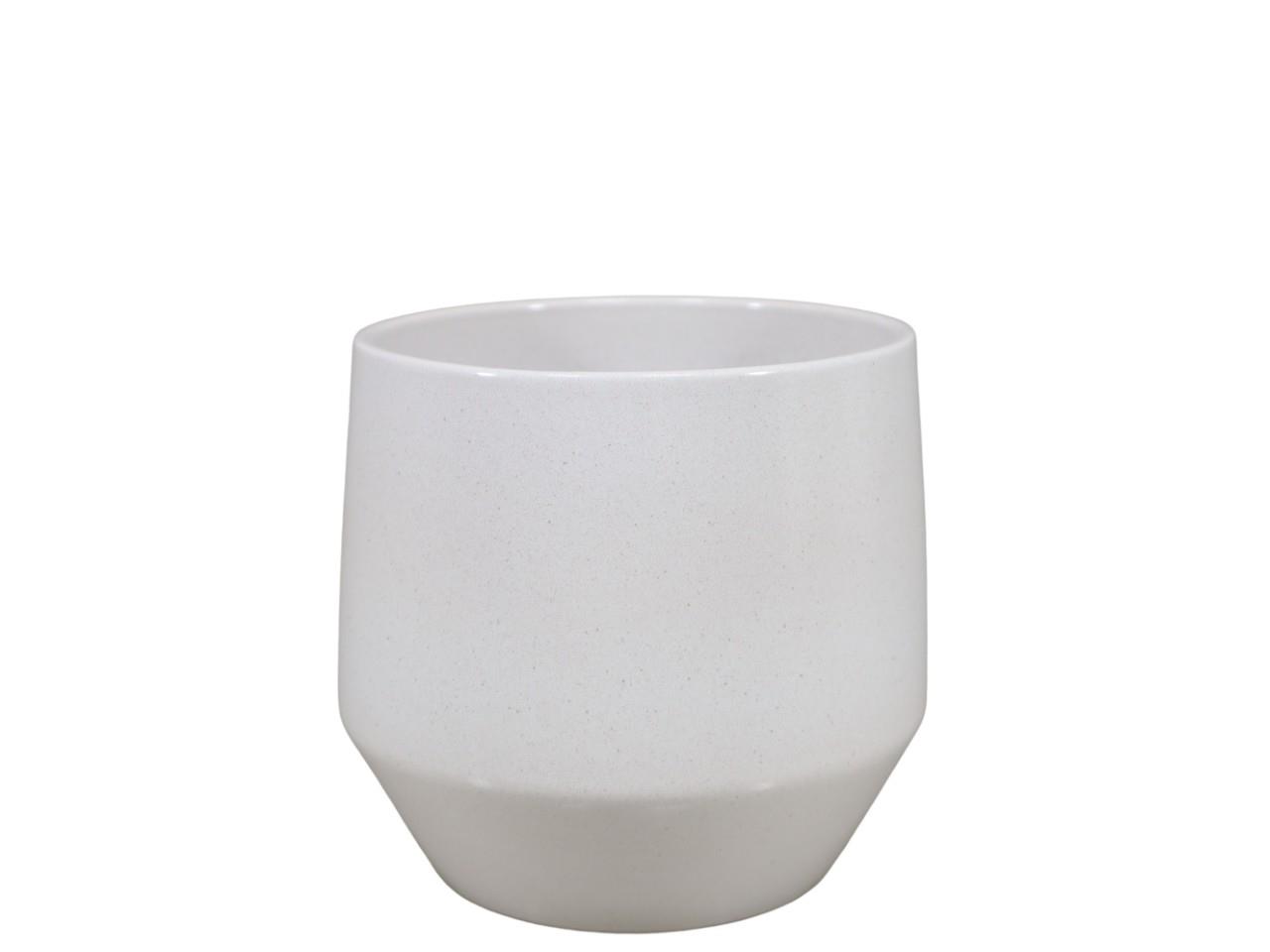 Übertopf Keramik creme-lasur D16cm