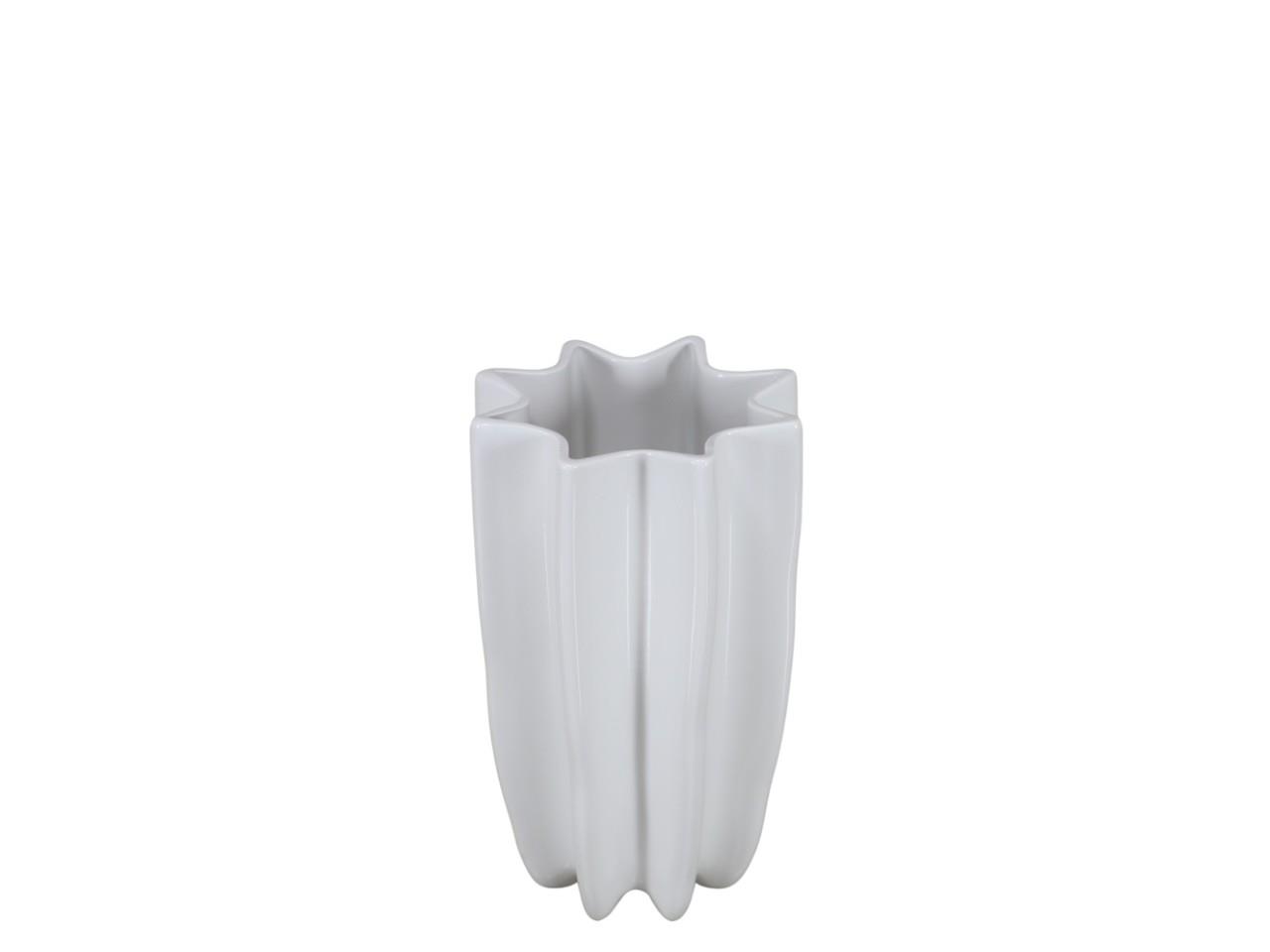 Vase Lineart weiß glanz Keramik D14,5xH25cm