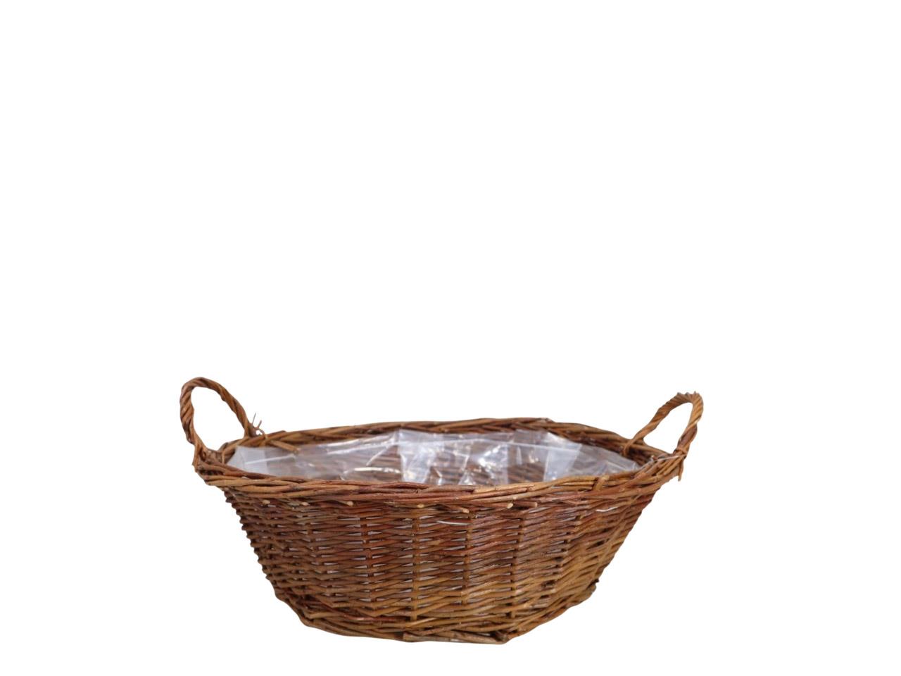 Pflanzkorb Weide ungeschält natur D25cm