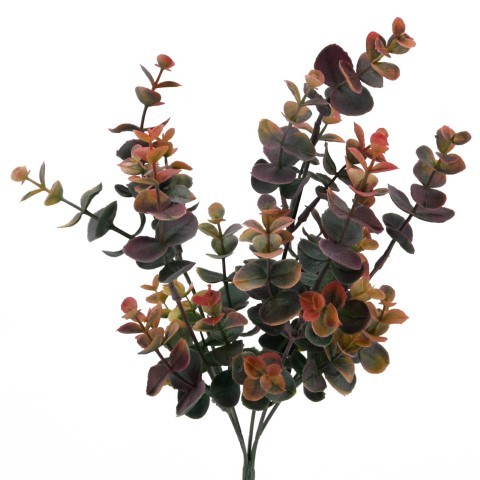 Eukalyptusbusch grün-pink H38cm