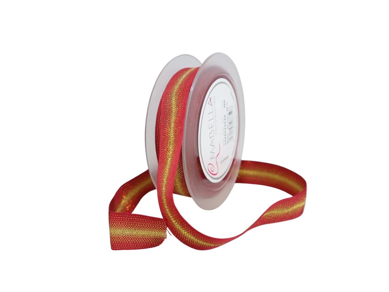 Band Maso 25 mm 20 Meter bordeaux 360