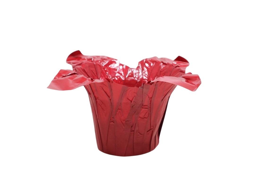 Deco Wraps wasserfest rot D13xH12cm