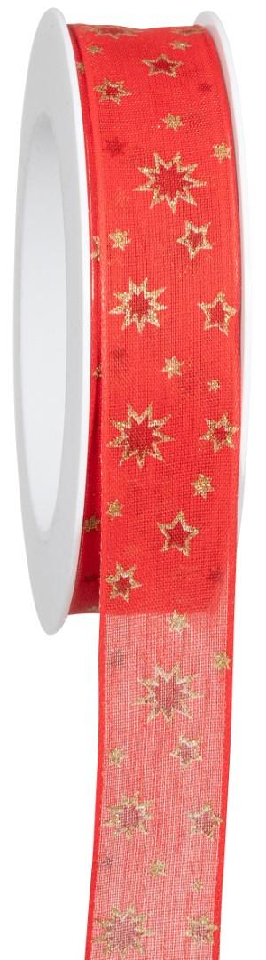Band Starlight Sky 25 mm 18 Meter rot/kardinal 20/26