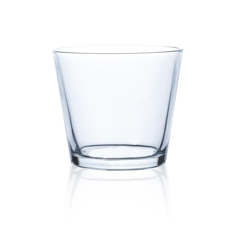 Glas konisch H 8 D 9 cm